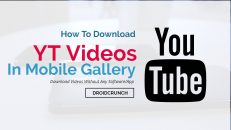 how to download youtube videos in gallery