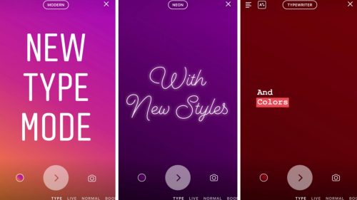 Instagram Type Mode will let you add text only pages to stories