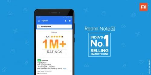 Redmi Note 4 to cross 1 million rating on Flipkart